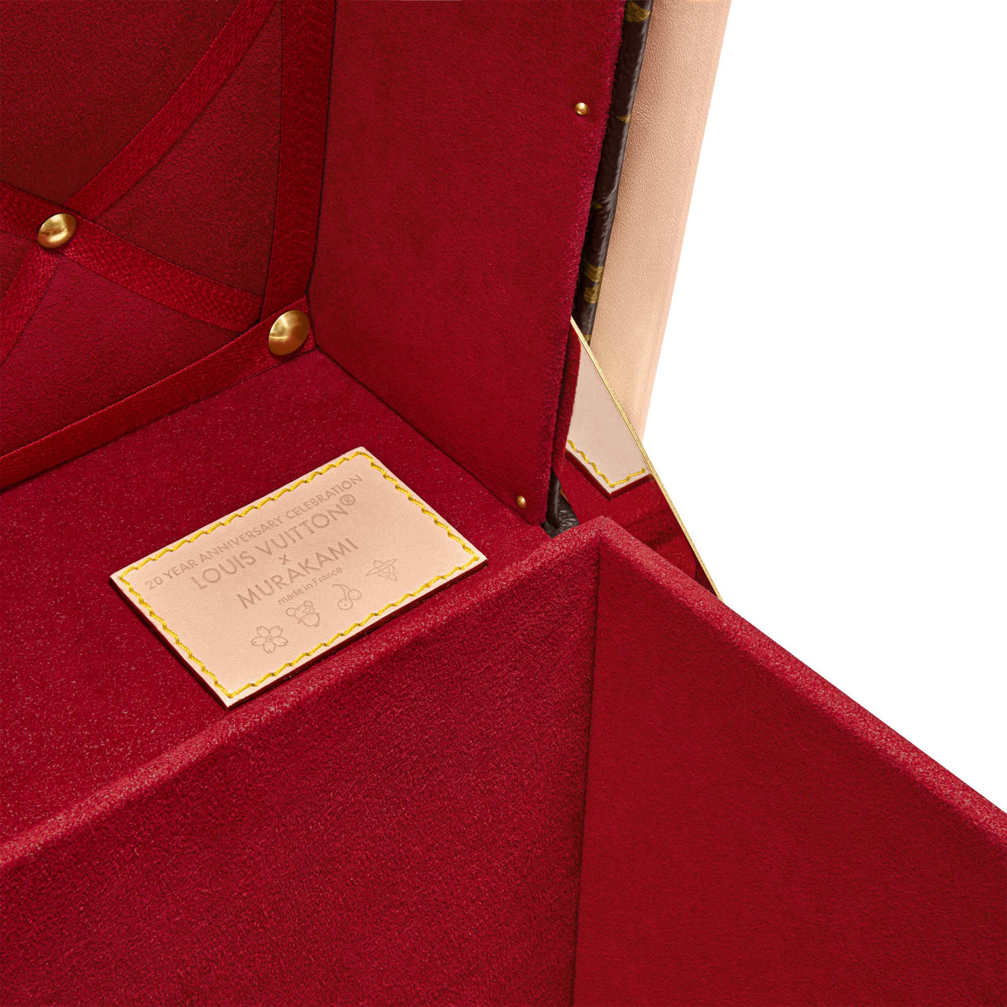 LV x TM Courrier Lozine Carré Cherry Other Monogram Canvas